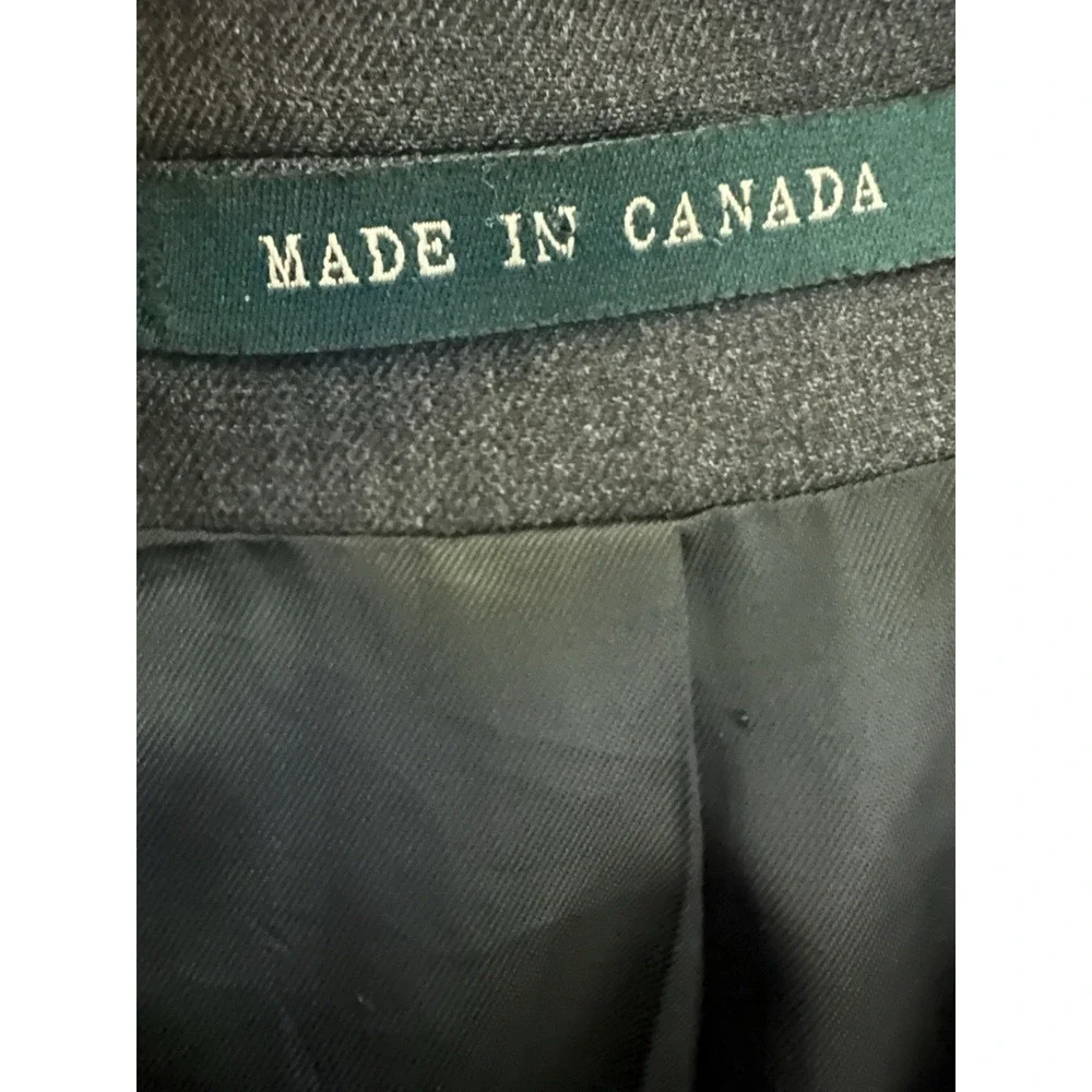 Lauren Ralph‎ Lauren Men's Dark Gray Wool Cashmere Blend Blazer Size 42S